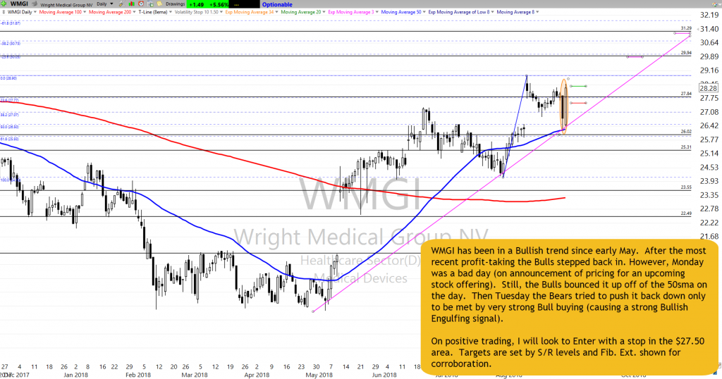 WMGI Chart Stup as of 8-28-18