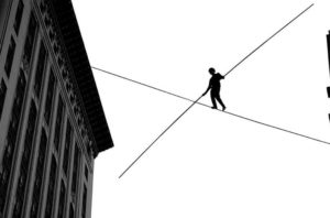 Walk a tightrope